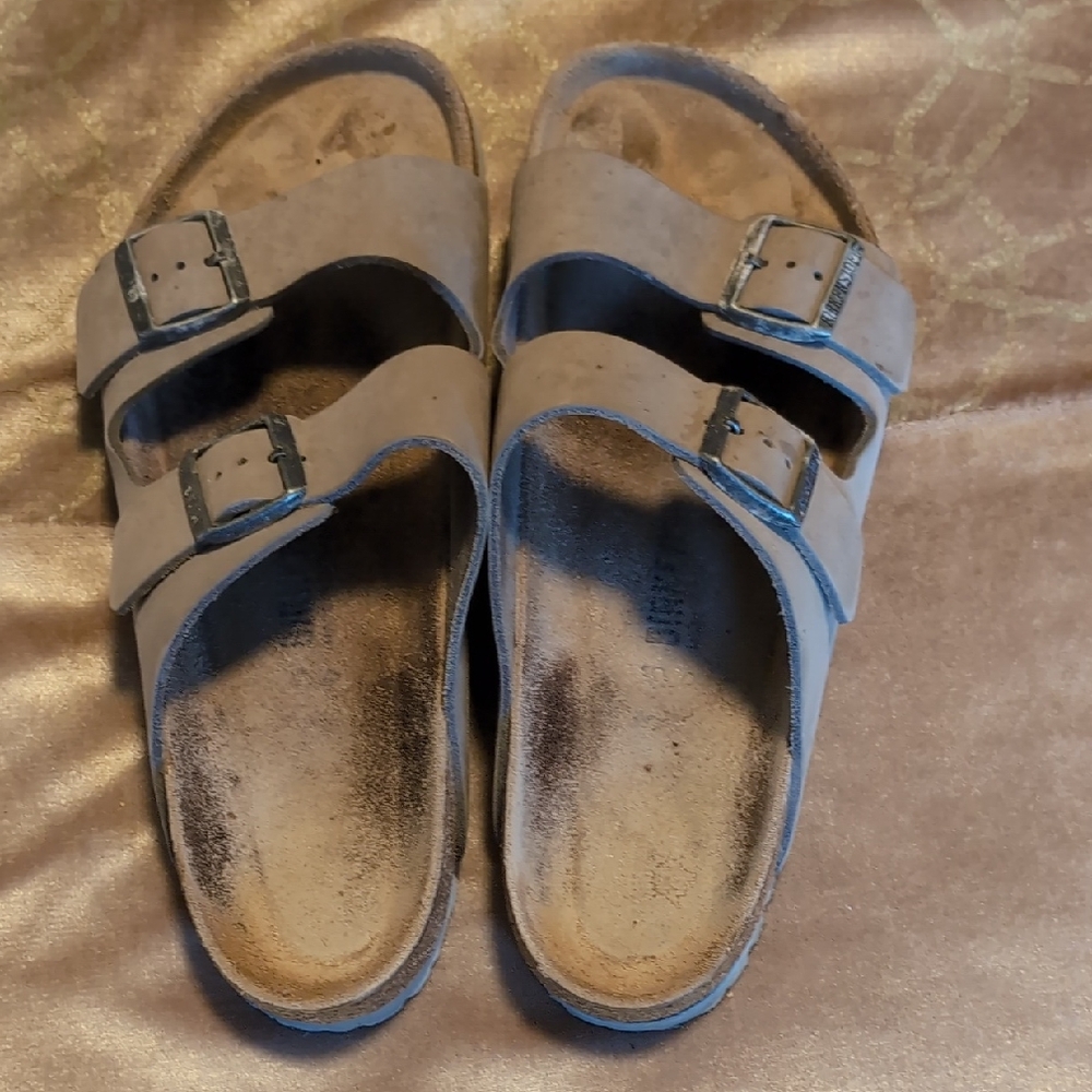 Birkenstock Arizona Soft Footbed Nubuck Leather-Dove Grey